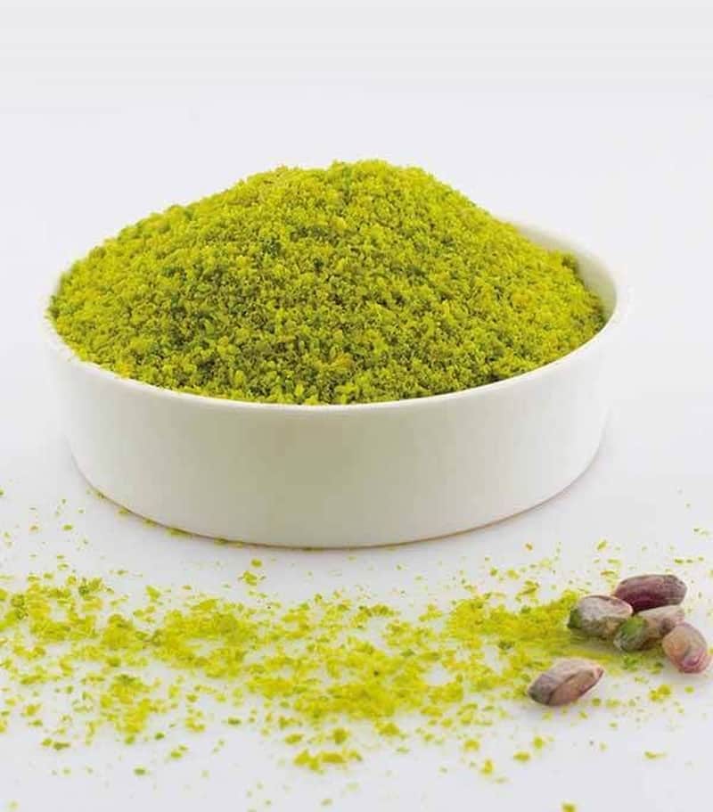 پودر پسته زعفرانی با رنگ طبیعی و طعم دلپذیر